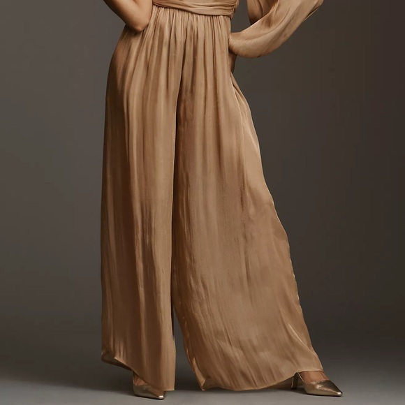 Anthropologie One-Shoulder Metallic Jumpsuit - Picture 6 of 13